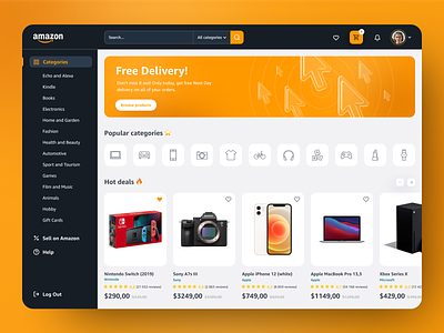 Amazon Website Redesign Concept