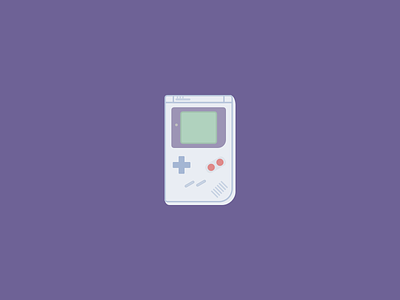 Game Boy console game boy illustration purple sketch vector