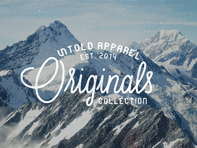Untold Originals Collection brand clothing collection fashion originals tee untold