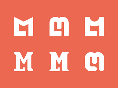 ML Monogram Variations illustration initials logo mark ml monogram