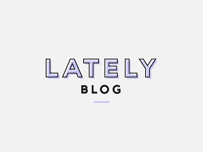 Lately Logo V3 blog illustration lately logo mark print vintage