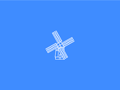 Windmill Icon holland icon icons illustration illustrator netherlands wind windmill