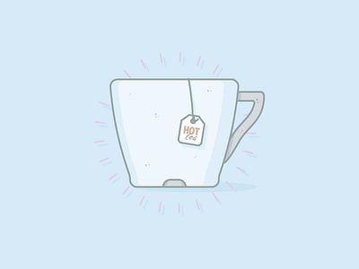 Hot Tea coffee cup hot icon illustration illustrator tea