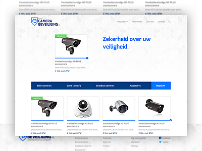 Camera Security Homepage Layout design homepage layout ui ux webdesign website