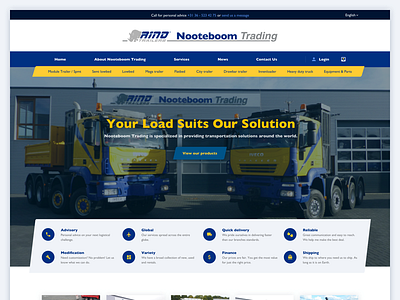 Transportation Website - WIP design layout transportation trucks ui ux web webdesign website