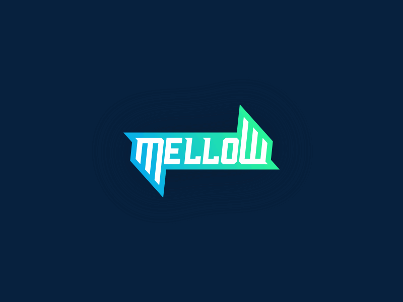Mellow Mels Logo Concept concept design dj grabient gradient logo music vj