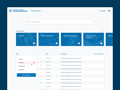 Collection Database Layout