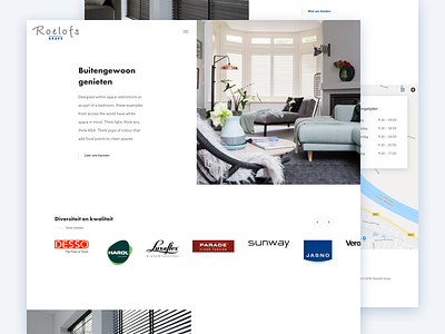 Interior Business Layout business clean design detail homepage layout ui ux webdesign website