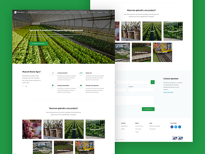 Agro Company Website agro alwyn new business clean design green homepage layout ui ux webdesign website