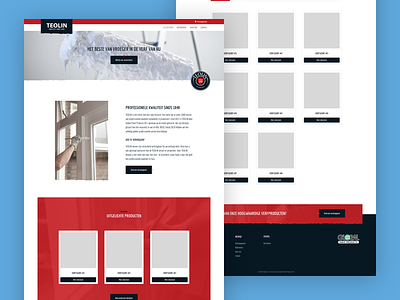 Paint Brand Webshop clean design homepage layout paint painter ui ux webdesign website