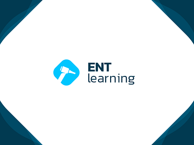 E-Learning Logo blue design e learning ear health kanit logo minimal minimalistic nose throat