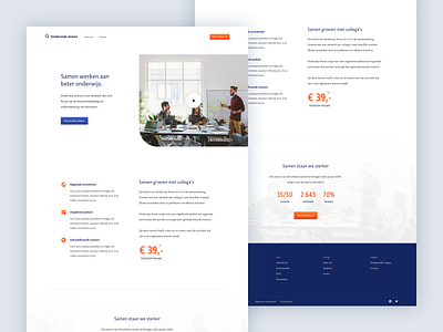 Educational Website Homepage 2x clean design education educational homepage layout ui ux web webdesign website