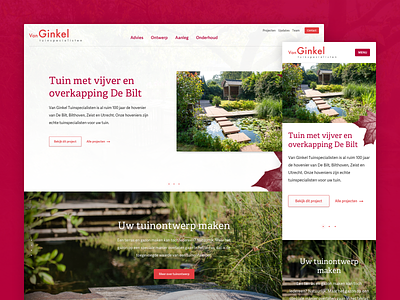 Landscaping Website Homepage Concept