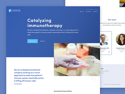 Biotech Company Homepage bio biopharma biotech biotechnology homepage homepage design layout ui ux webdesign website