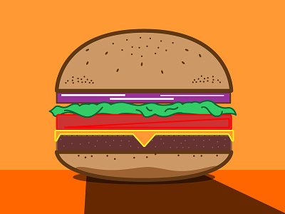 Who's hangry for a burger? burger burgertime cheese flat icon flat icons food foodicon foodstuff hamburger hangry imhungry yummy