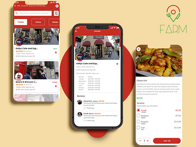 Farm London - Food Delivery Application android app app development design graphic design illustration ios app logo ui ux