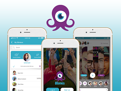 Blinker android app app development design graphic design ios app logo ux