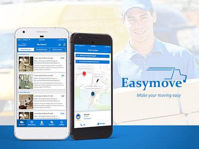 Easymove android app app development design graphic design ios app logo ui ux