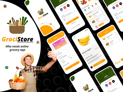 GrociStore mobile app design