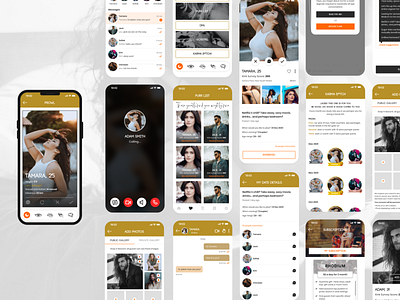 Dating App branding dating app graphic design ui