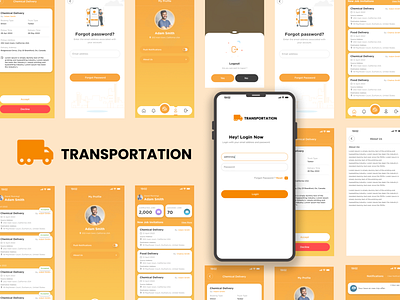 Transportation branding graphic design logo transportation ui