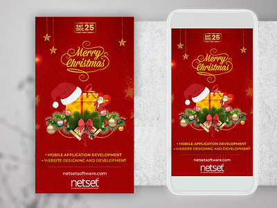 Christmas Event Banner android app banner branding christmas events christmas magic design graphic design instagram post ios app mobile app development mobile screens psd templates santa gift social media post ui