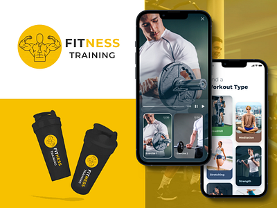 Fitness App android app branding fitness app fitness training app graphic design logo mobile app development ui