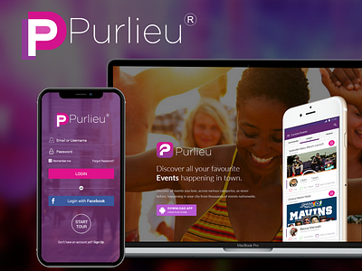 Purlieu android app app development design event management graphic design illustration ios app logo native app ux