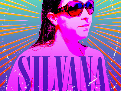 Silvana album cover nineties nirvana rock and roll screenprint seattle valentines