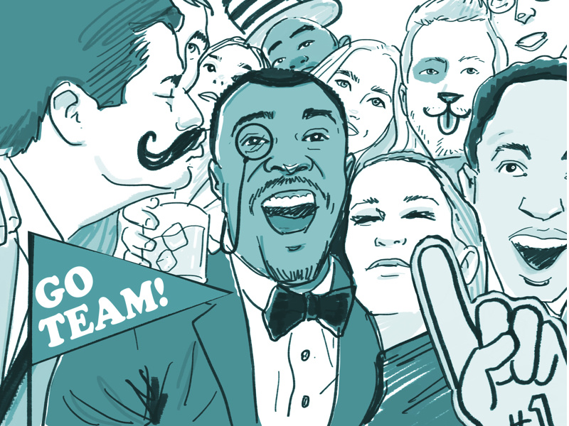 VR Photobooth illustration sports snapchat party vip