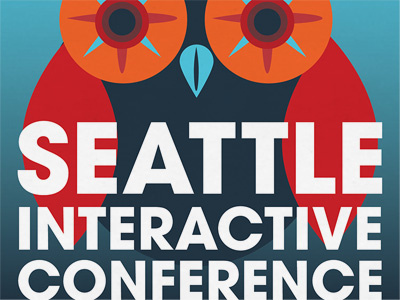 Seattle Interactive Conference poster design avante garde contest owl seattle seattle interactive conferece sic tech