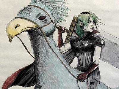 Final Fantasy Welcome Illustration deloittedigital drawing gaming illustration seattle