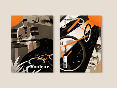 Rouleur bicycle cycling editorial editorial illustration graphic illustration movies rouleur texture