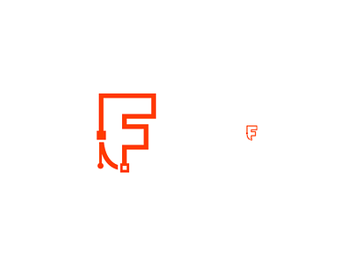 Foundry F anchor bezier curve f handle logo point vector