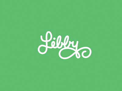 Libby brush letter lettering libby script