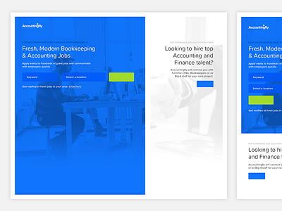 Accountingfly Homepage homepage landing page split page