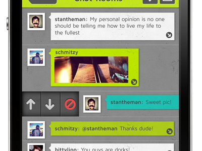 Hippy Social 2.0 app chat ios mobile ui ux