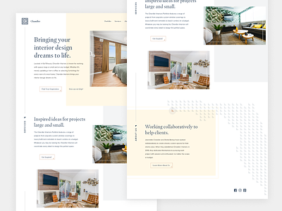 Interior Design Website grid layout webdesign website