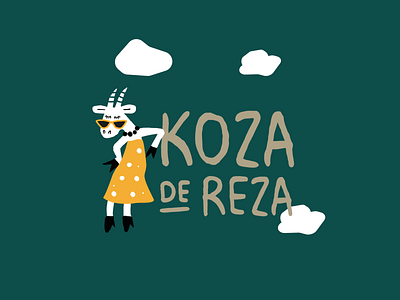 Koza de Reza brand branding brush character character design cute design goat identity designer illustration logo logotype typography vector
