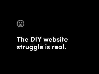 The DIY struggle is real. sofia pro typography