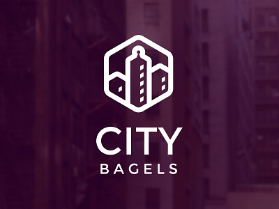 City Bagels bagels city fiction logo squarespace thenounproject
