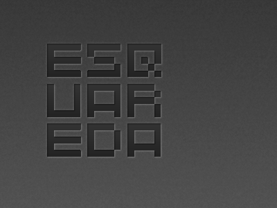 Possible word mark for myself brand e2a eea esquareda logo personal pixel square squared