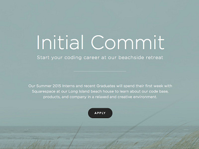 Initial Commit beach gotham pacific squarespace
