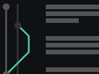 Git Built In abstract dark green minimal simple