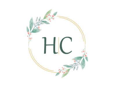 HC FLORAL logo branding circle design illustration illustration vector icon logo logodesign vector