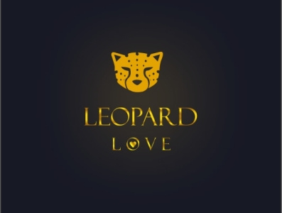 Leopard love branding circle circle logo gold logo illustration illustration vector icon logodesign minimalist logo vector