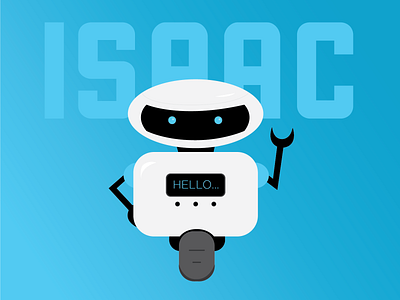 Weekly Warm-Up: Isaac design dribbbleweeklywarmup illustration robot