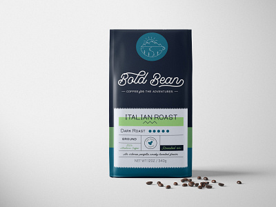 Bold Bean Coffee: Weekly Warm-Up branding branding design coffee design dribbbleweeklywarmup logo packaging design typography