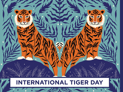 International tiger day awareness digital illustration illustration internationaltigerday saveanimals savetiger striperoar tiger wild animal wildlife wildlife art wwf