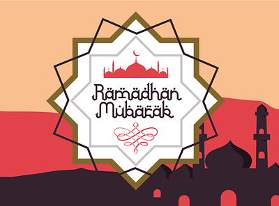 Ramadhan Mubarak animation branding design font fonts handwritten illustration logo poster typeface typography